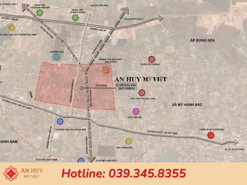 vị trí an huy mỹ việt long an